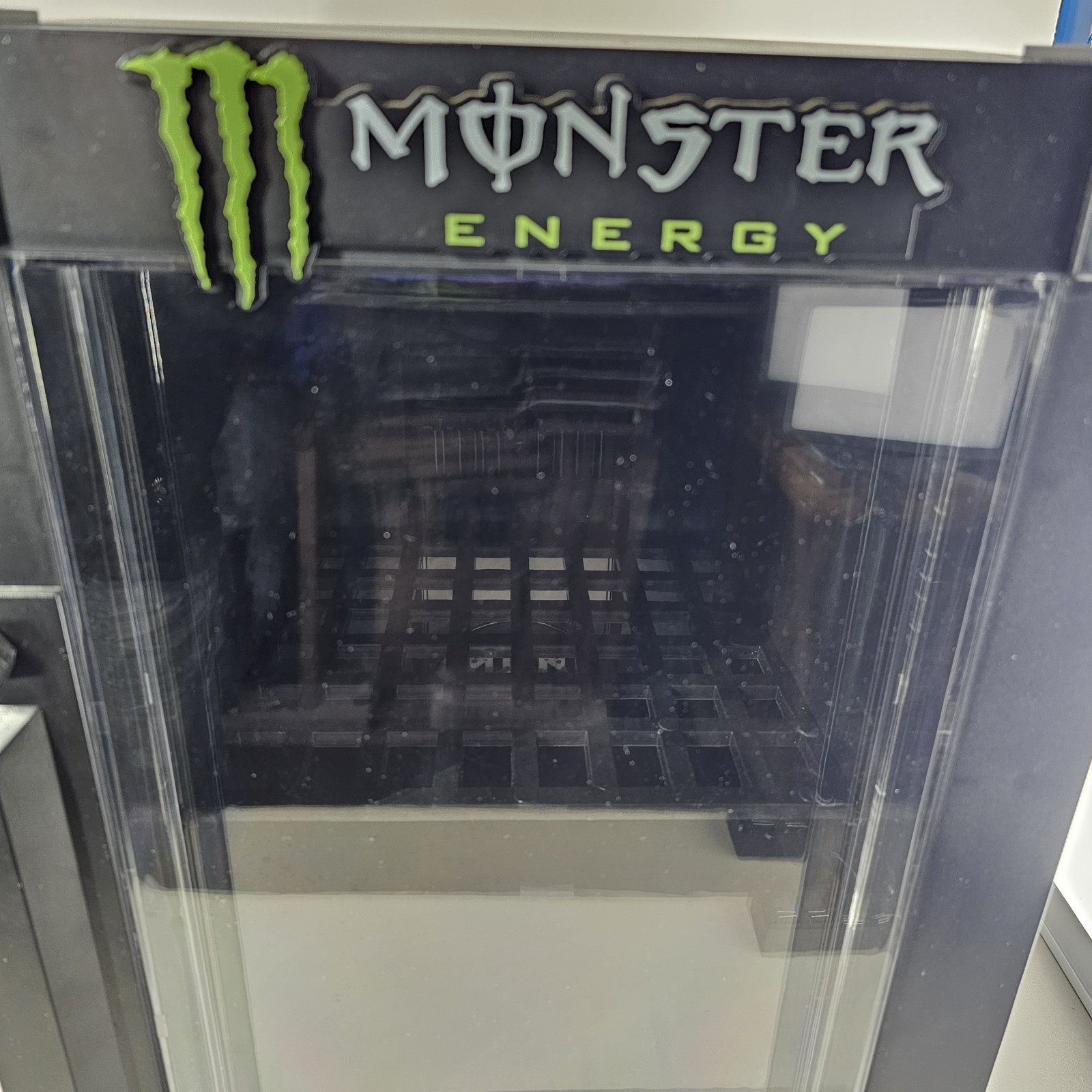 Monster Energy Mini Fridge Desktop Storage Countertop Display 19 x 16 x 12