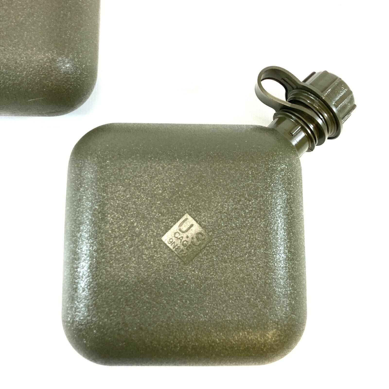 2 US Military 2 QUART COLLAPSABLE Water CANTEEN BLADDER OD w/ Flat Cap 2QT NEW