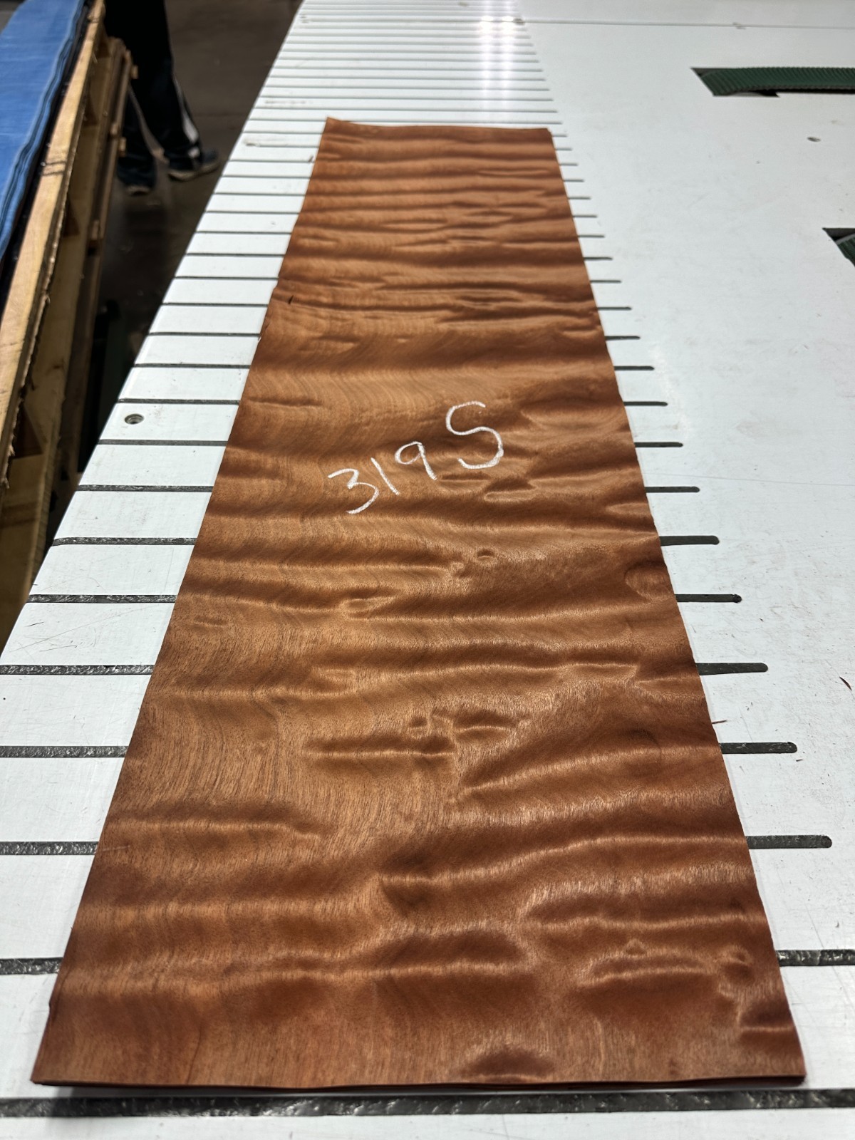 Pommele Sapele Raw Wood Veneer 2 sheets 41'' x 10'' 319S
