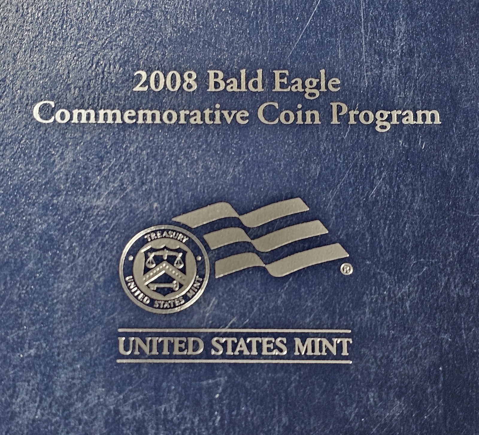 2008 P US Mint Bald Eagle Commemorative Proof Silver Dollar w Box & COA