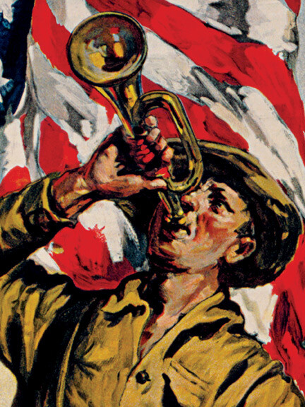 "Join the Army" 1917 World War I Patriotic Army War Poster - 18x24