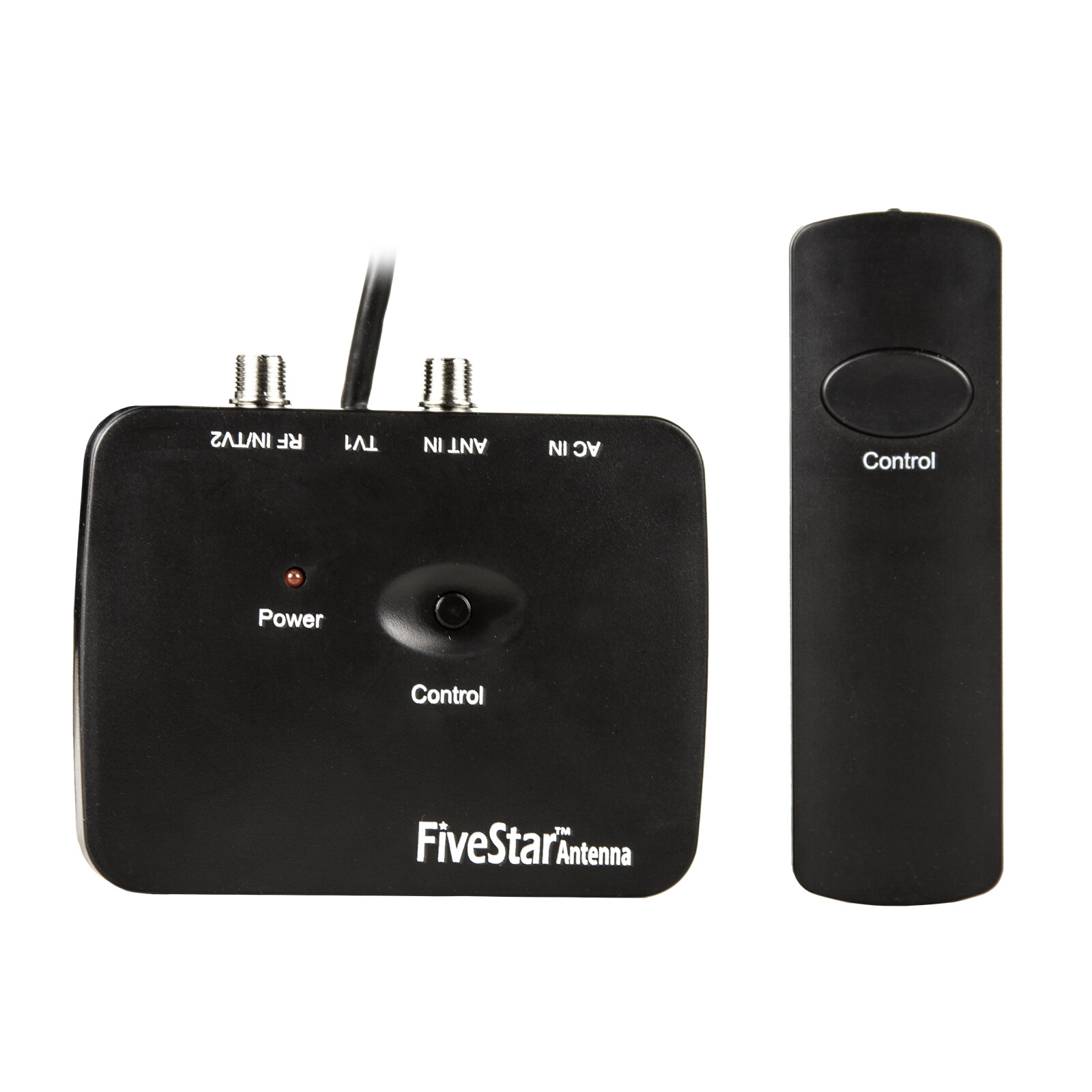 990 Mile HDTV Outdoor Amplified TV Antenna 36dB Rotate 360° UHF VHF FM with Pole