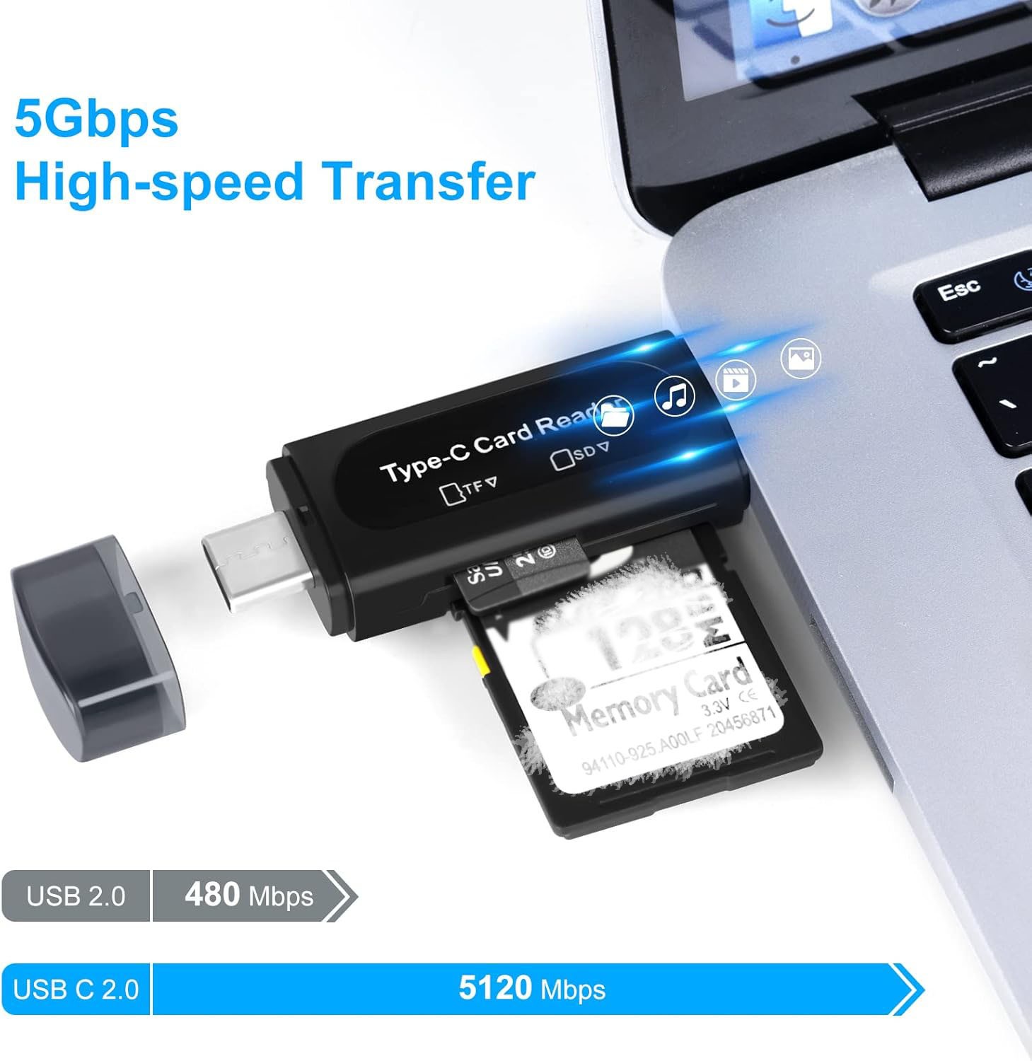 Card Reader USB 3.0 To SD Micro TF Memory Card Adapter PC Laptop Accessories LOT