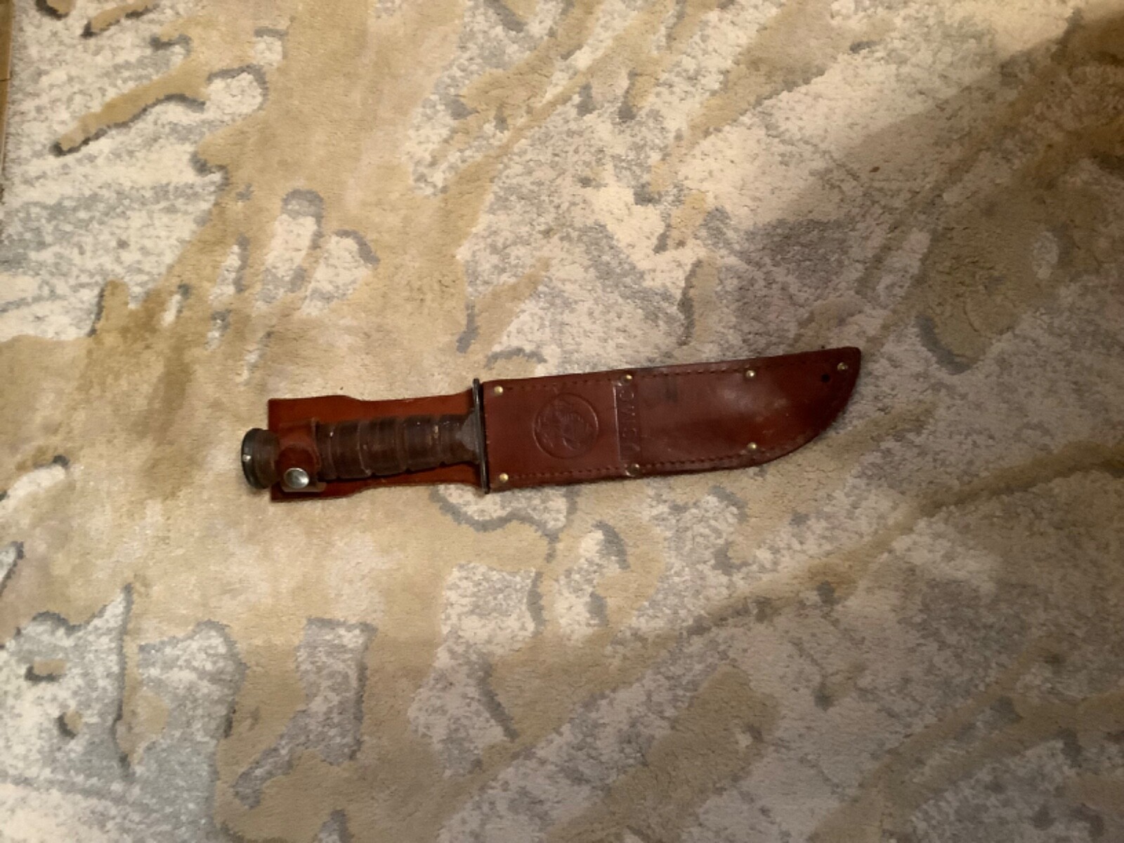 WWII or Korean Wae Fighting Knife USMC Original