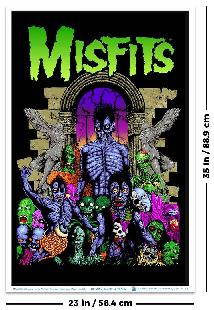Misfits Earth A.D. Blacklight Poster 23" x 35"