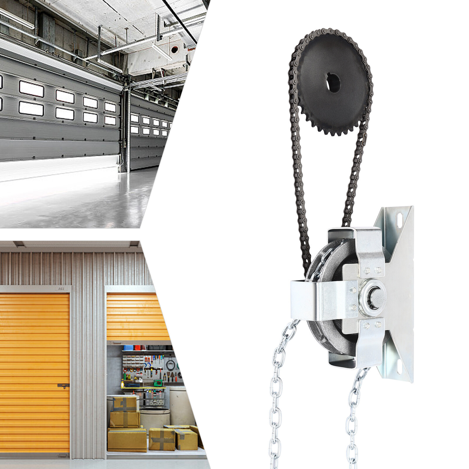 Garage Door Jackshaft Chain Hoist for Easy Lifting of Roll-Up Doors