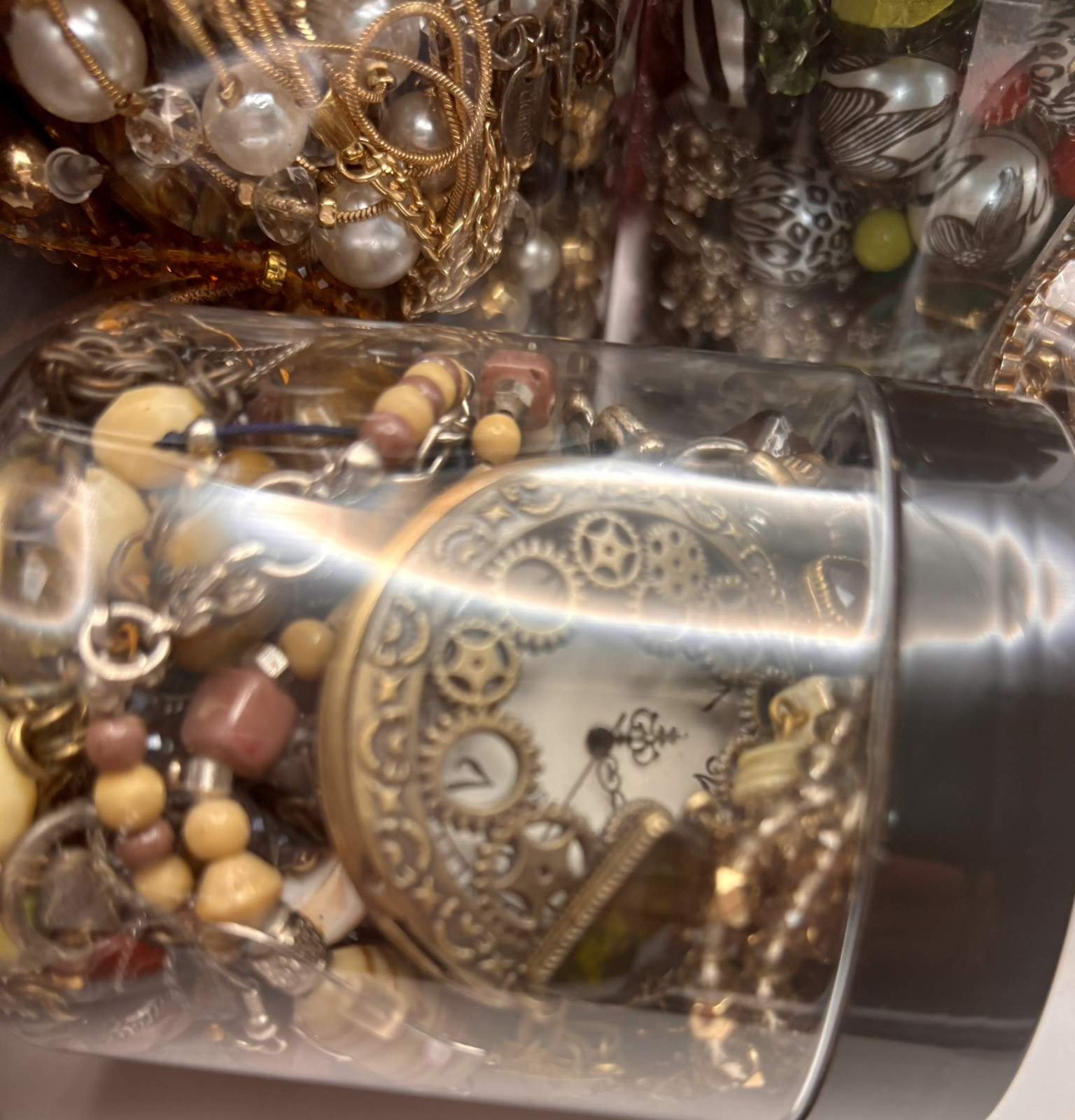 Mystery Jewelry Jar- All Wearable - No Junk Customization Available 2 Sizes