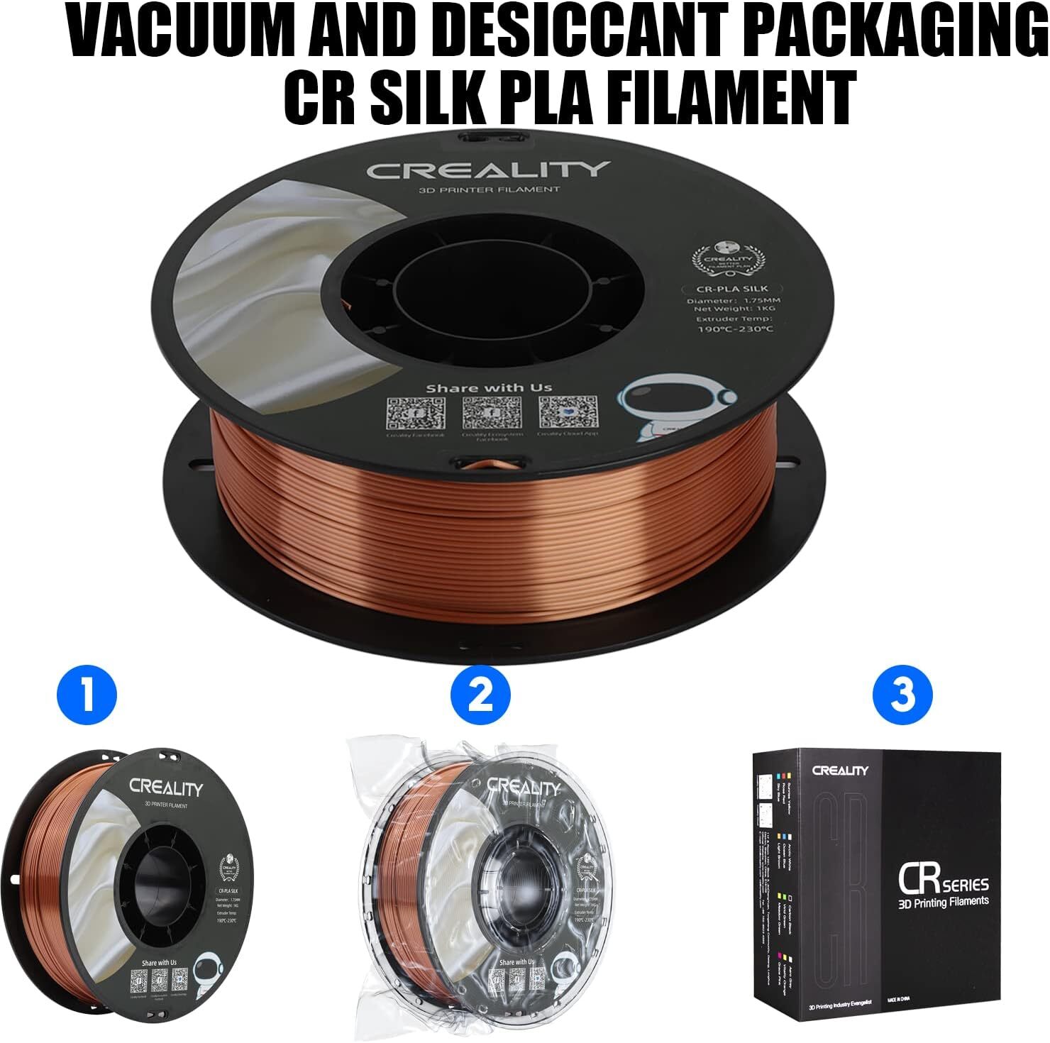 Creality PLA/Matte/PETG PLA/Ender PLA+/Silk PLA 3D Printer Filament 1.75mm 1KG