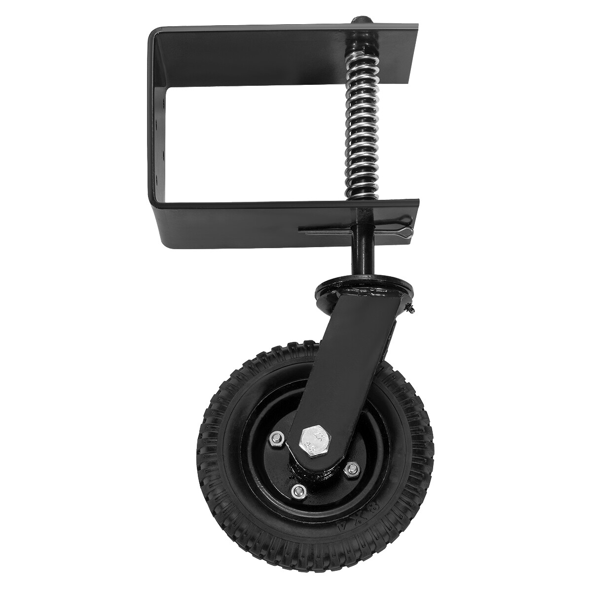 Stark Heavy-Duty Gate Wheel Steel Spring Loaded Hardware Fence Swivel Caster