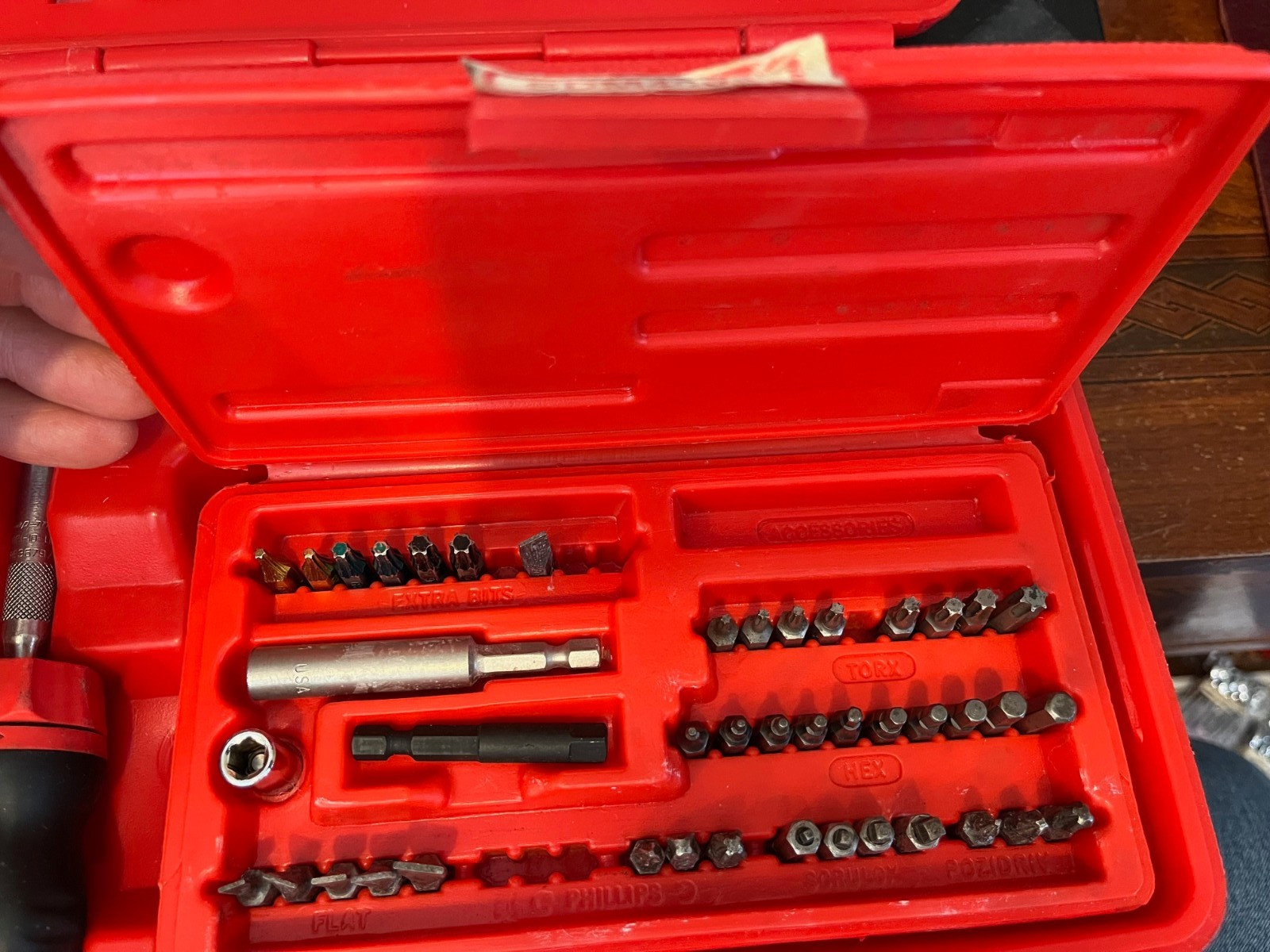 Snap-on Tools Ratcheting Soft Grip Screwdriver Set SGDMRC108 W/ Magnetic Bit Set