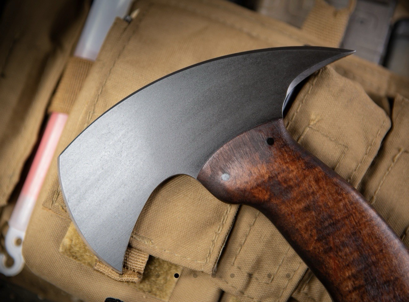 Set of 2 CUSTOM HANDMADE 15" REPLICA WINKLER RnD Tomahawk HUNTING/THROWING AXE