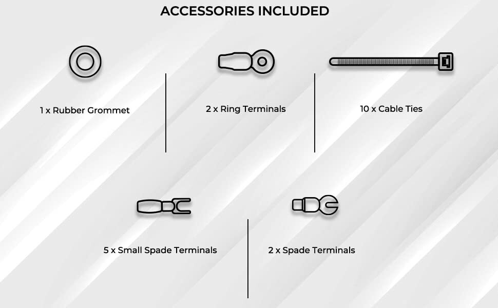 DS18 AMPKIT4 – 4GA CCA Installation Kit for Car Audio Amplifiers Amp Cables