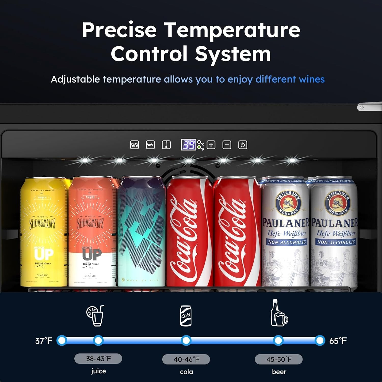 24 In Outdoor Beverage Refrigerator Stainless Steel Beverage Cooler Beer Fridge