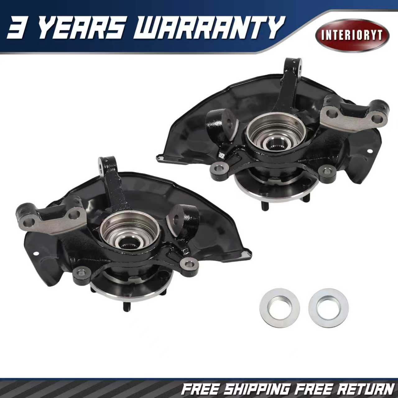 Steering Knuckle & Wheel Bearing Hub Assembly Front Pair for Lexus RX330 RX350