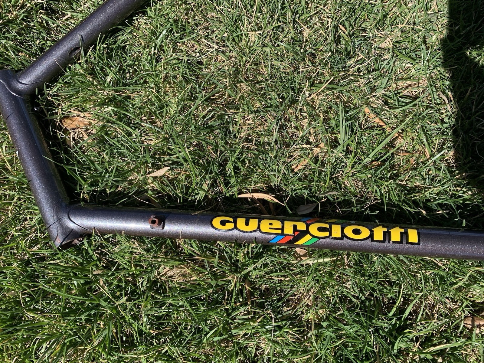 62cm x 60cm 1991 Guerciotti Steel Road Bike Frame Columbus TSX Clears 30mm Tire!