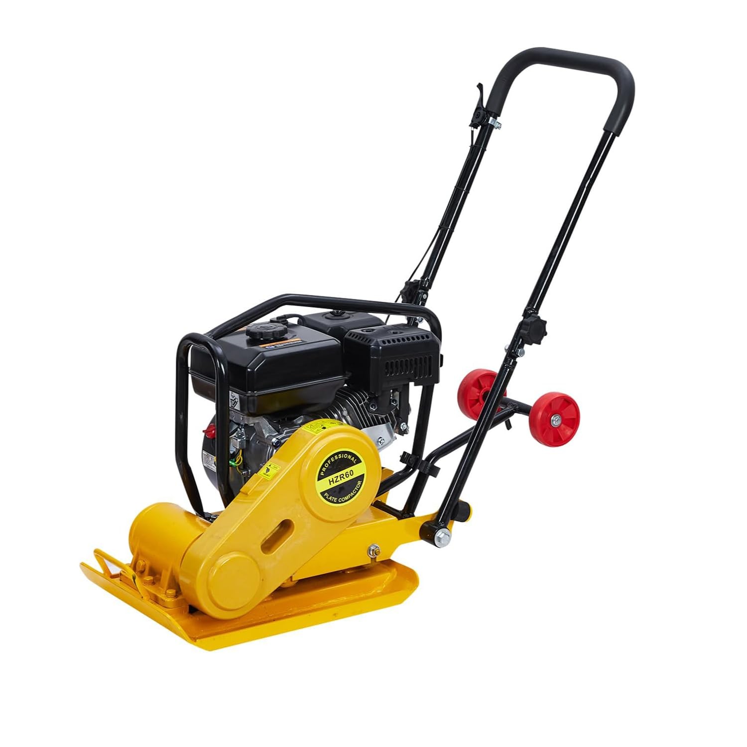 7HP Self-Propelled Plate Compactor | 4,200 Lbs Force, 12" Compaction Depth
