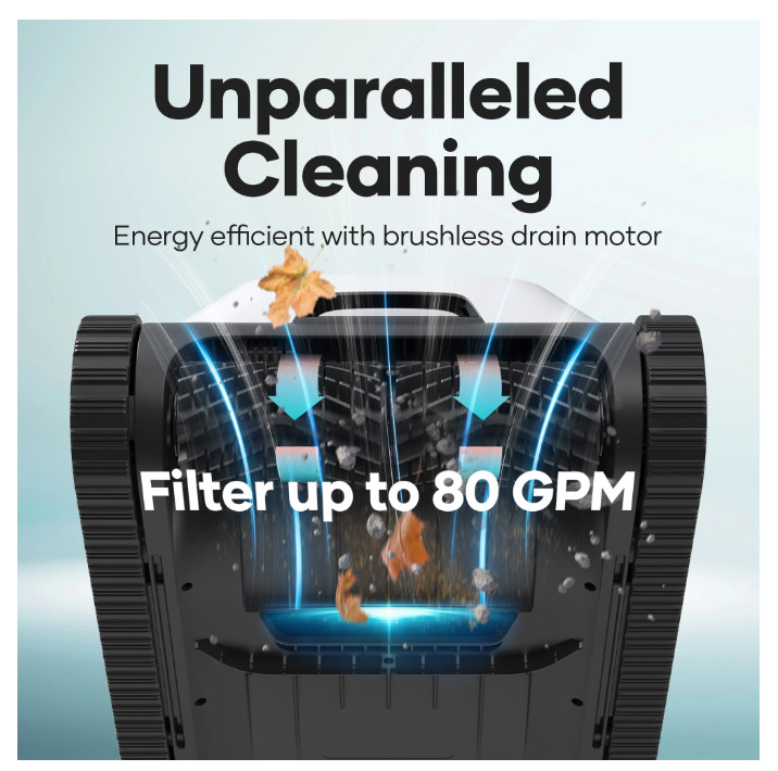 AIPER Scuba N1 Robotic Pool Vacuum Cleaner, Cordless, 2 Extra Brushes - Free shp