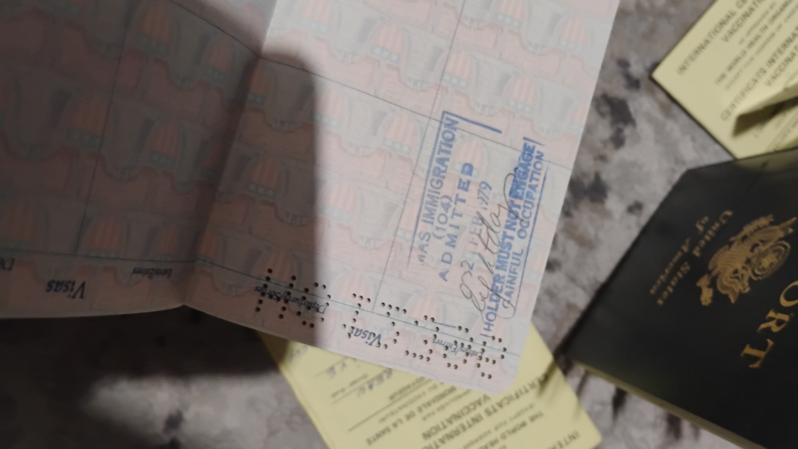 VINTAGE PASSPORT USA 1971 1977LOT OF 3