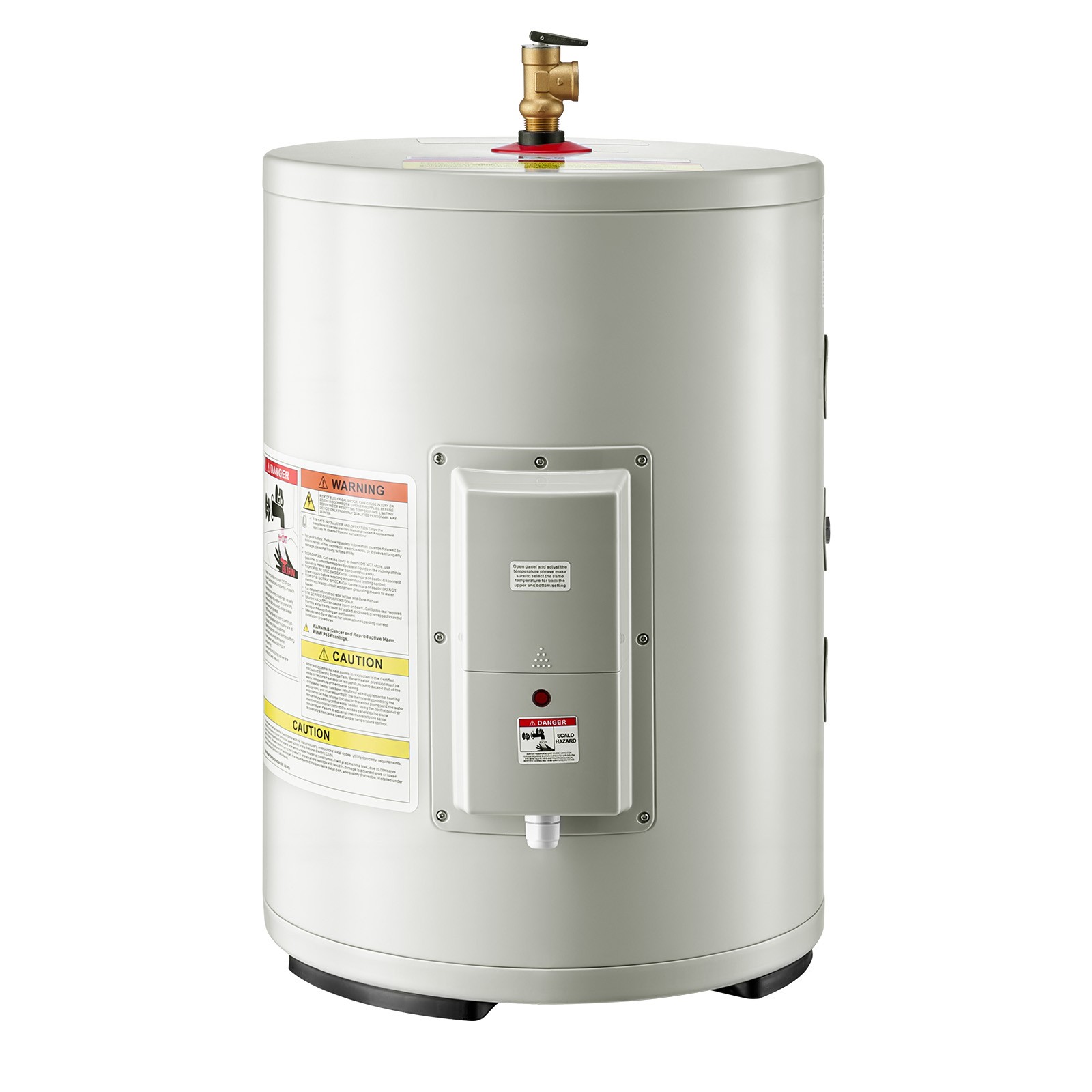 Uimoso 12-Gallon Electric Water Heater, 1600W, 120V, Point-of-Use with T&P Valve