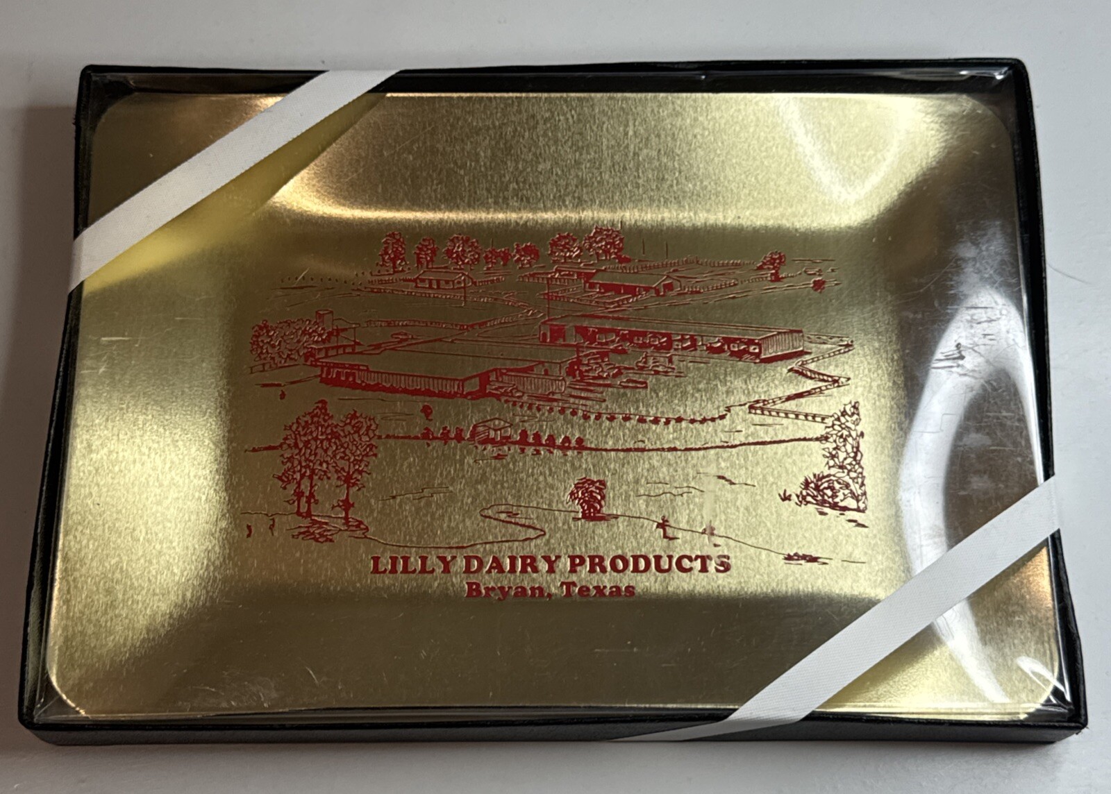 Vintage Lilly Dairy Products Tray / Bryan Texas / Milk Dairy Advertising / New