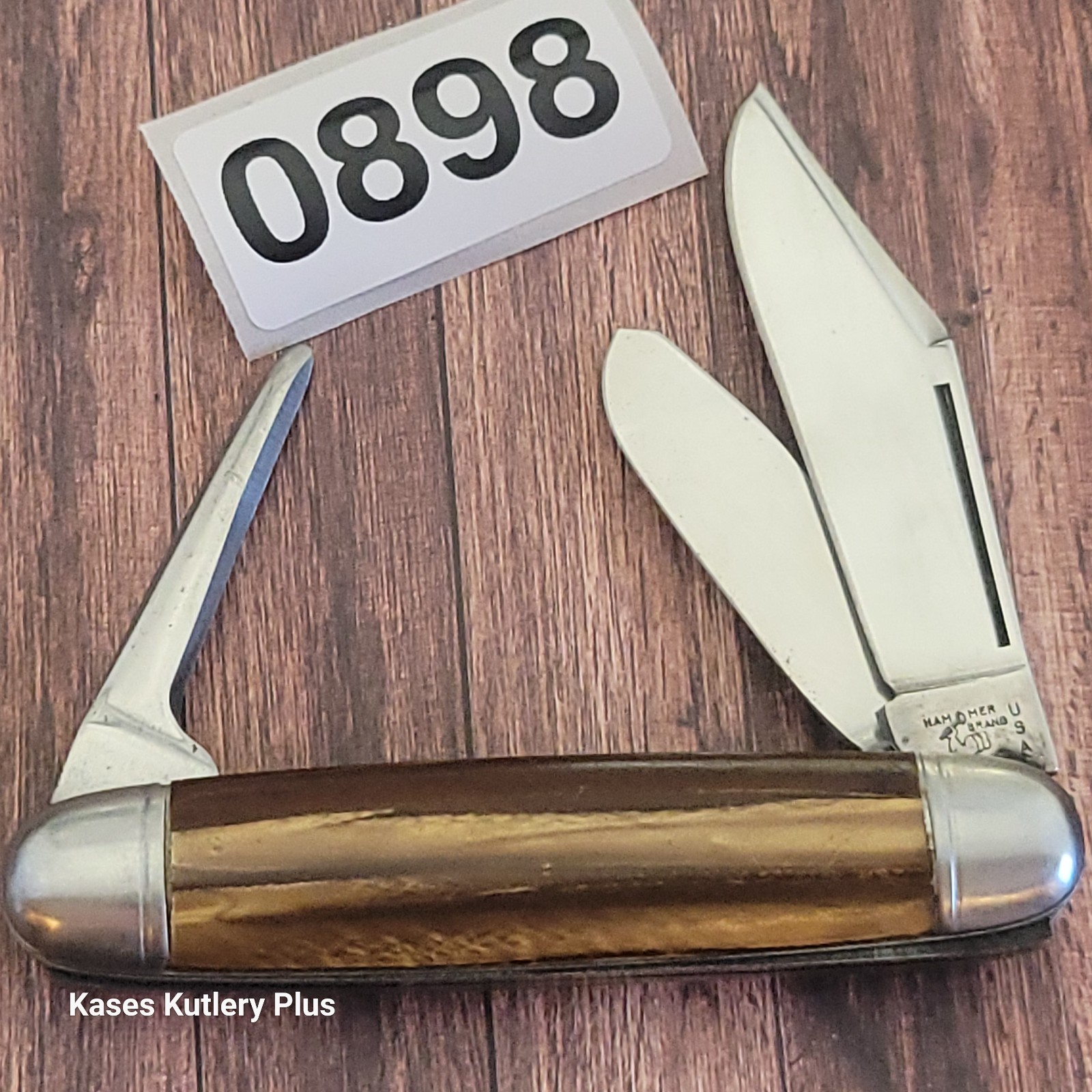 Hammer Brand Equal End Cattle Folding Pocket Knife USA 1945-55