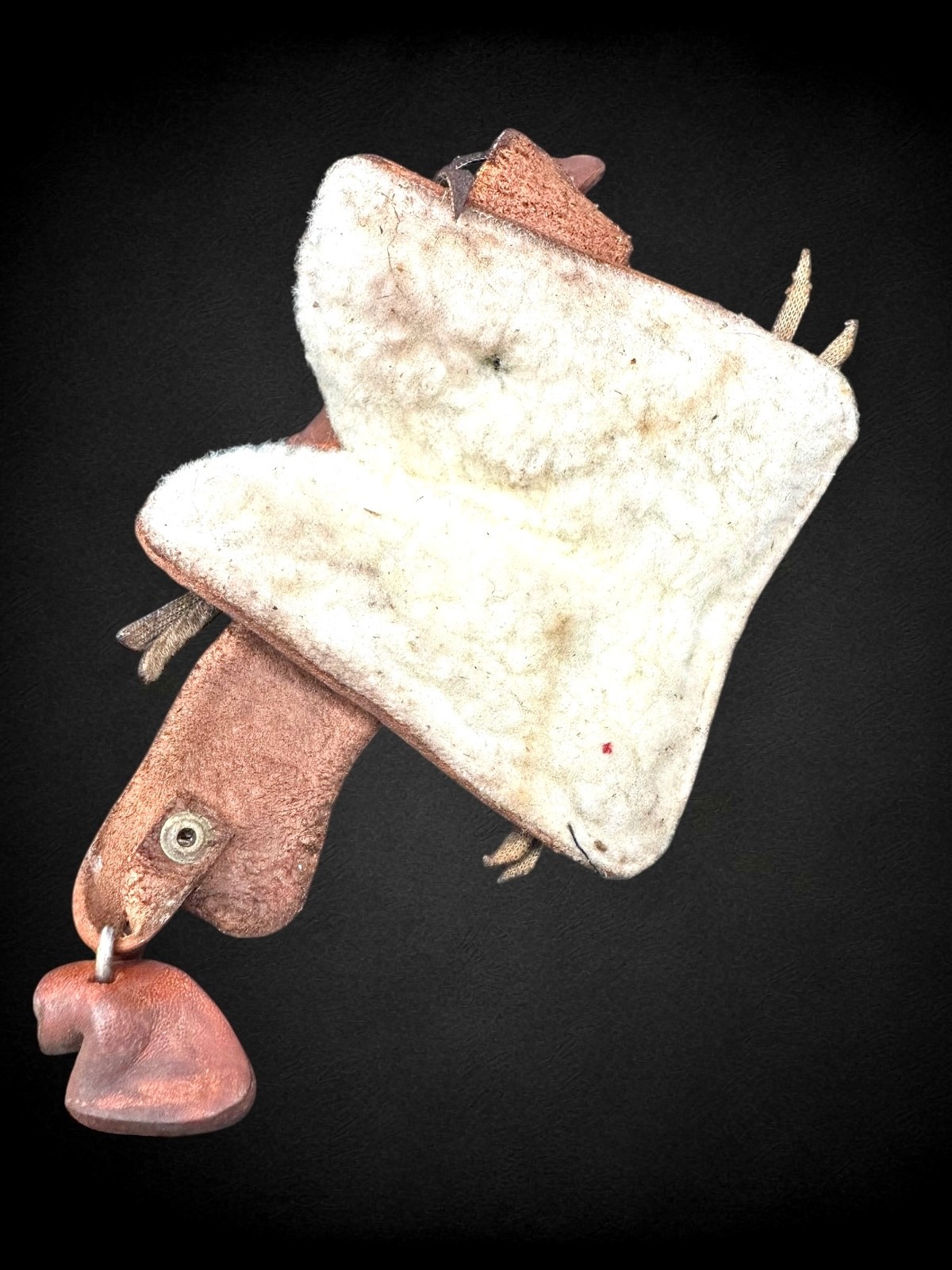 Vintage Miniature Western Saddle Salesman Sample Tooled Leather Cowboy Mini