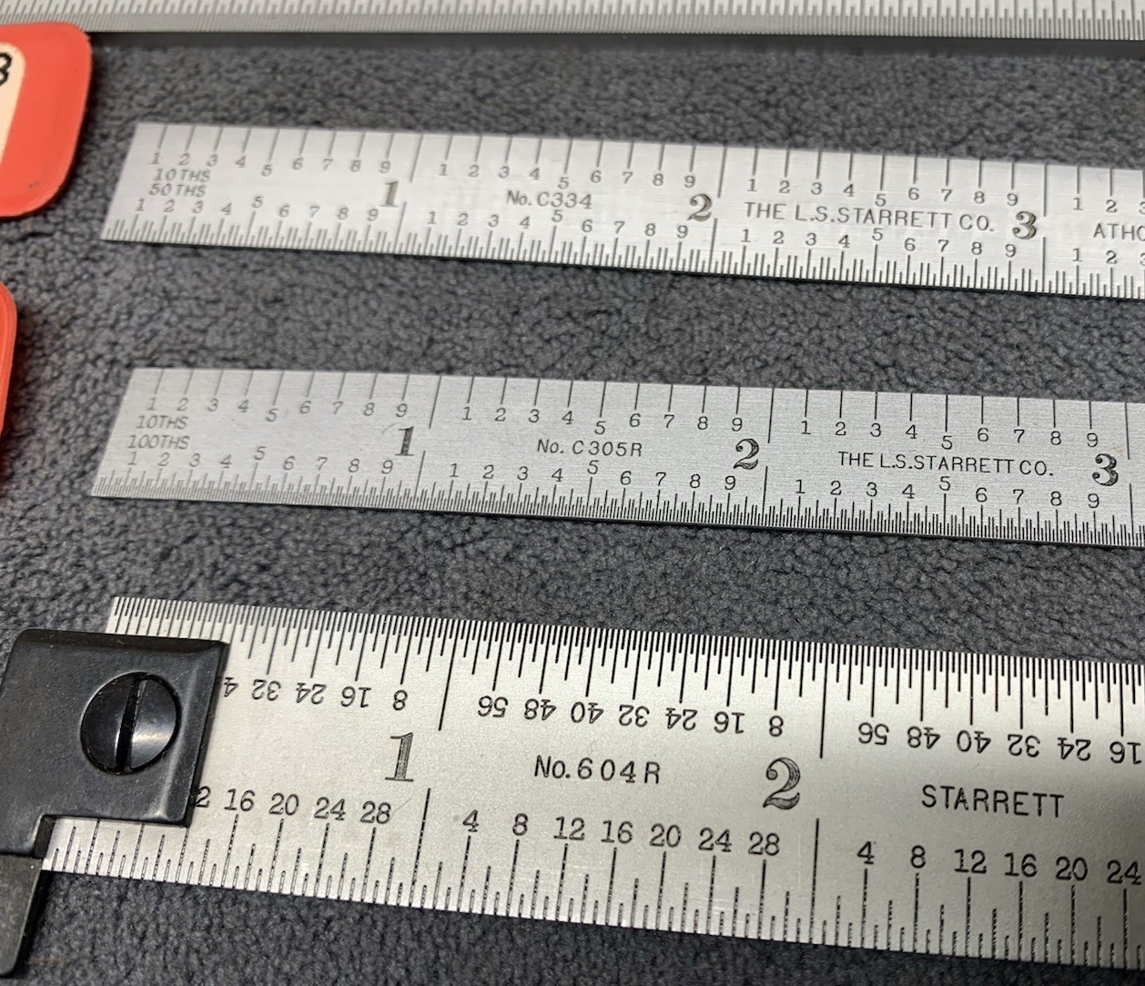 Machinist Tool Lot of 11 Starrett Scales New & Used