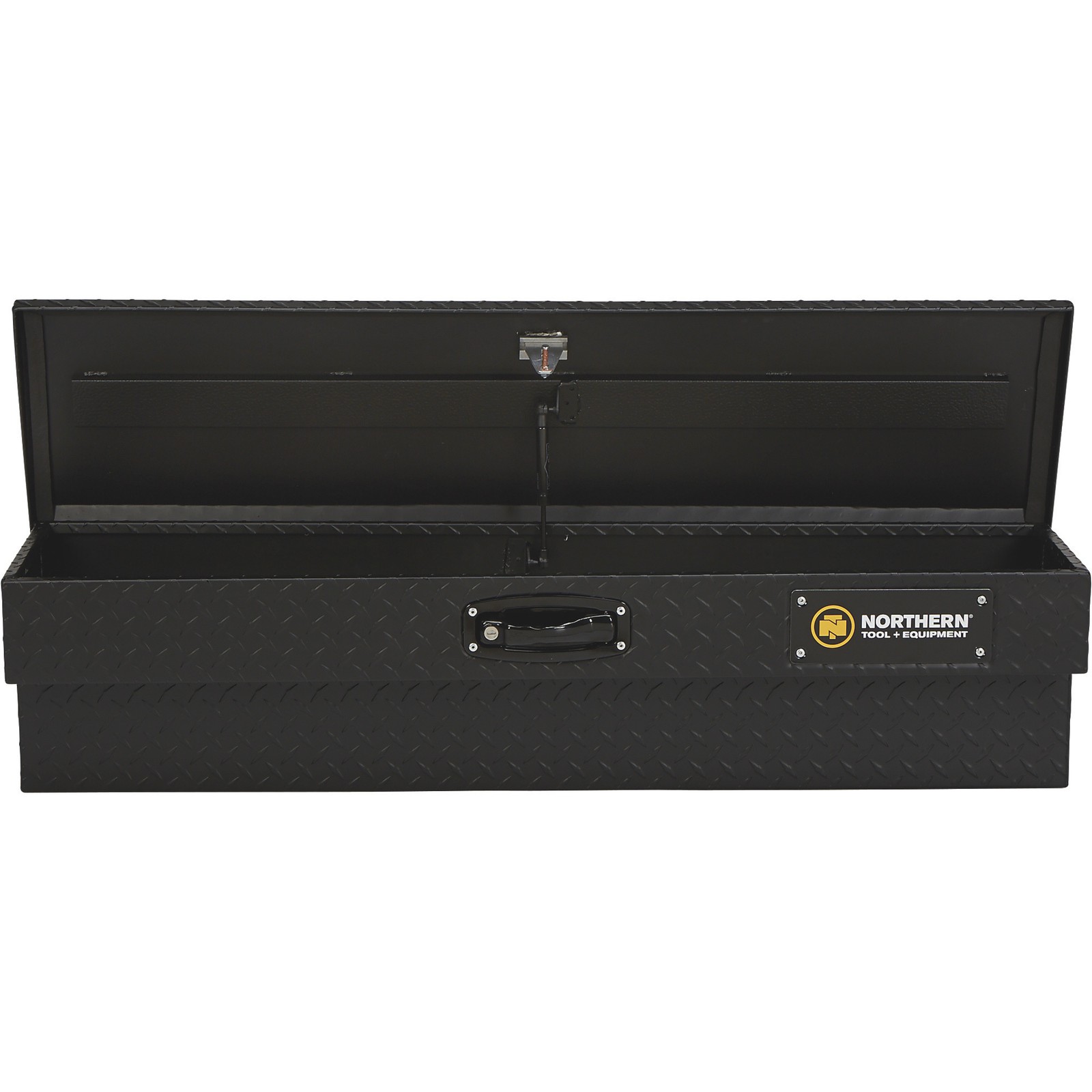 Northern Tool Side-Mount Truck Tool Box, Aluminum, Textured Matte Black, Pull
