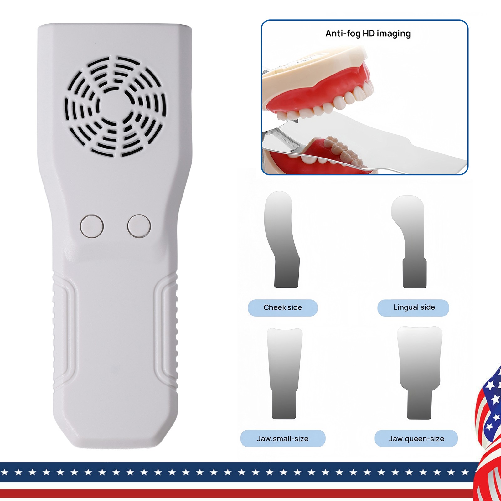 Dental Occlusal Mirror Fog Free LED Intra Oral Photo System 4 Mirror