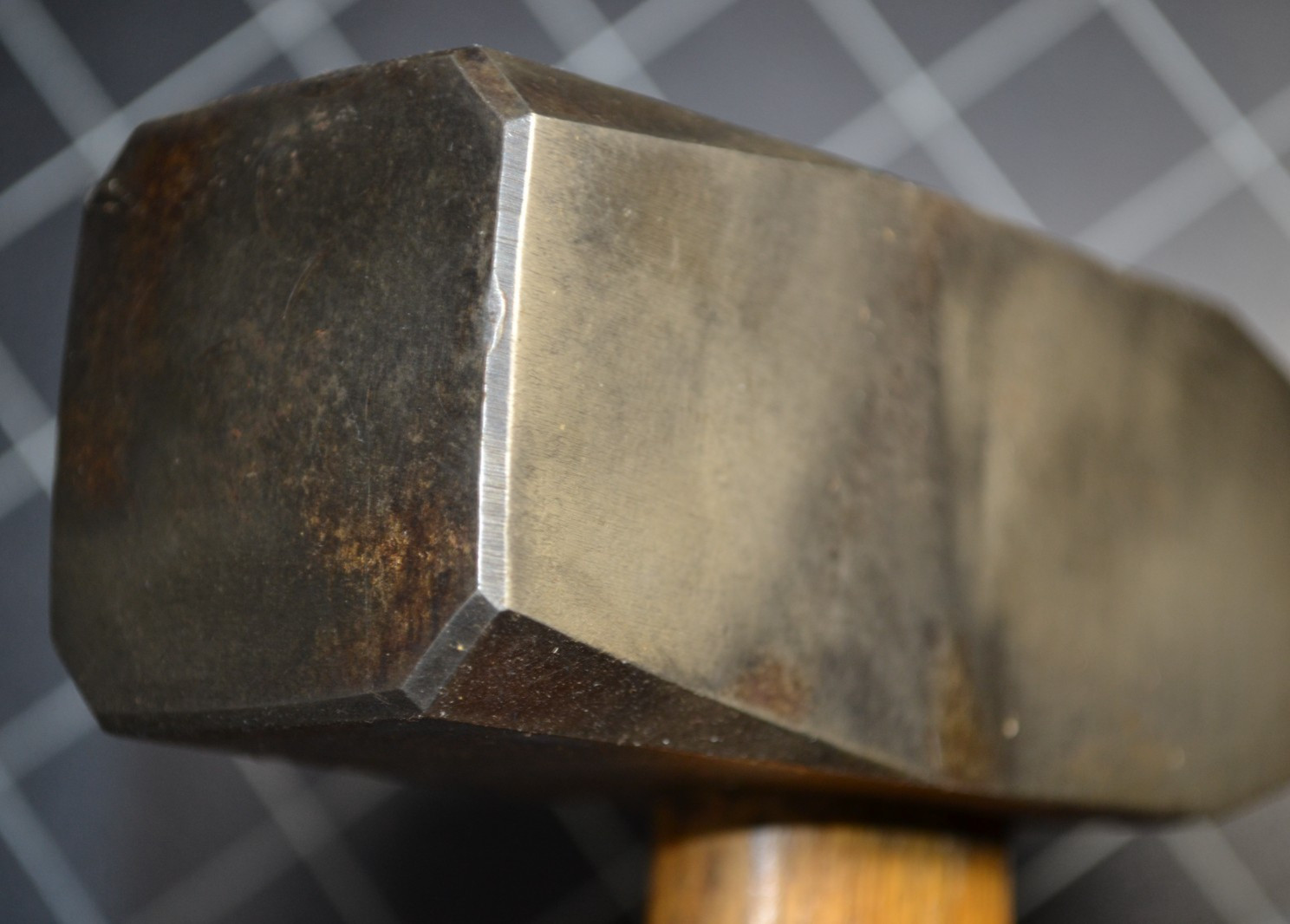 GERMAN - 2000g - BLACKSMITH - FORGING HAMMER - CROSS PEIN - ALL ORIGINAL