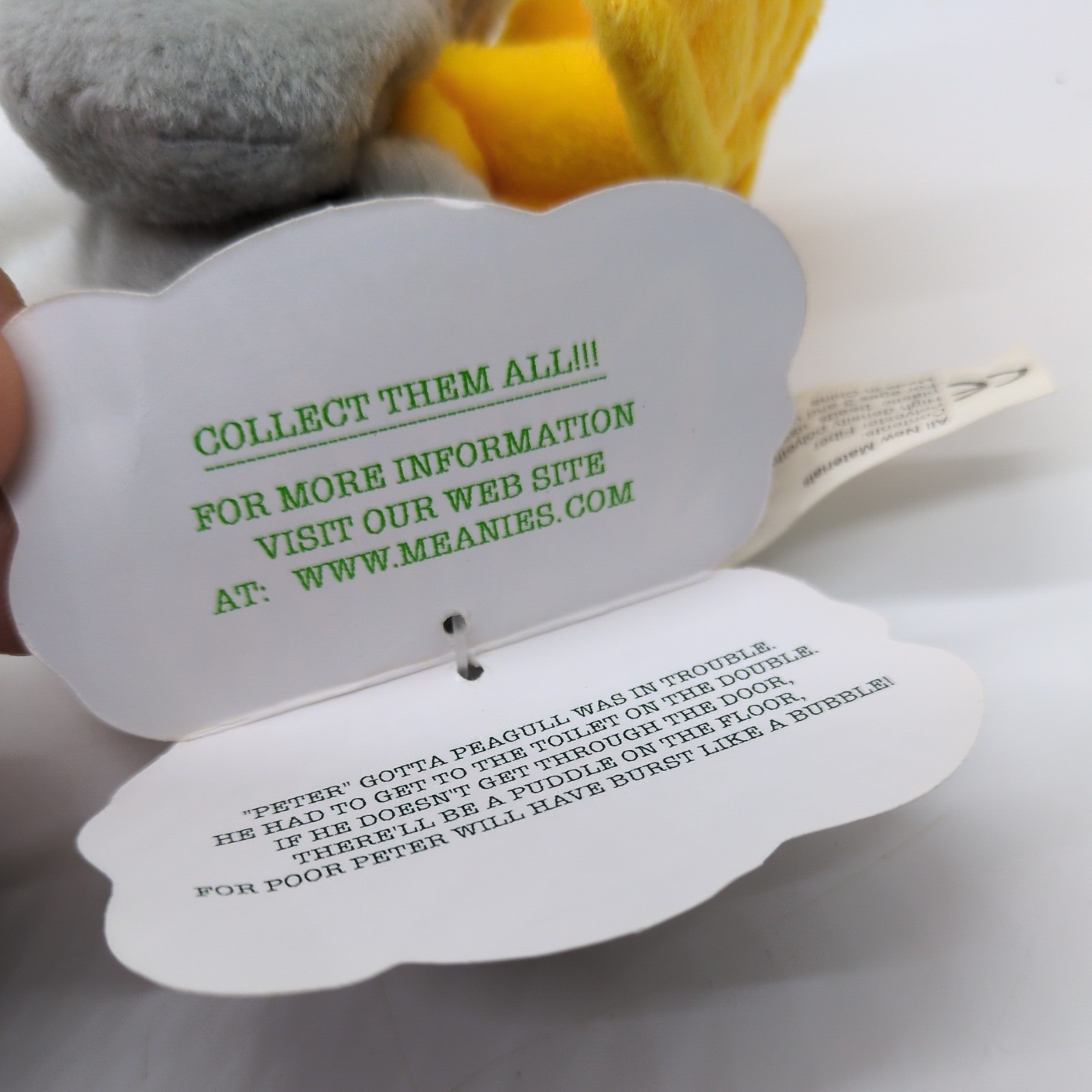 Series 1 and 2 MEANIES Beanie Stuffed Toy Lot of 3