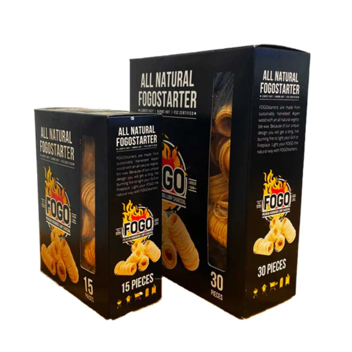 All Natural FogoStarter 15 Pieces Pack