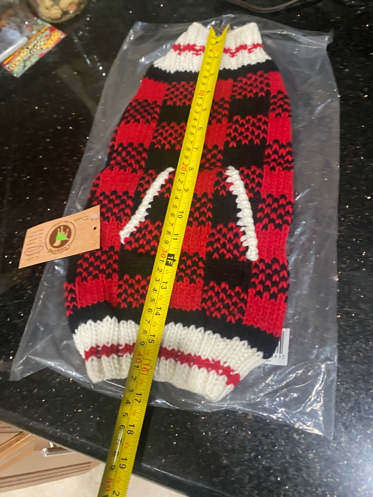 🐶 Hand Knit Wool Dog Sweater – Chilly Dog Brand – Size Small – Warm