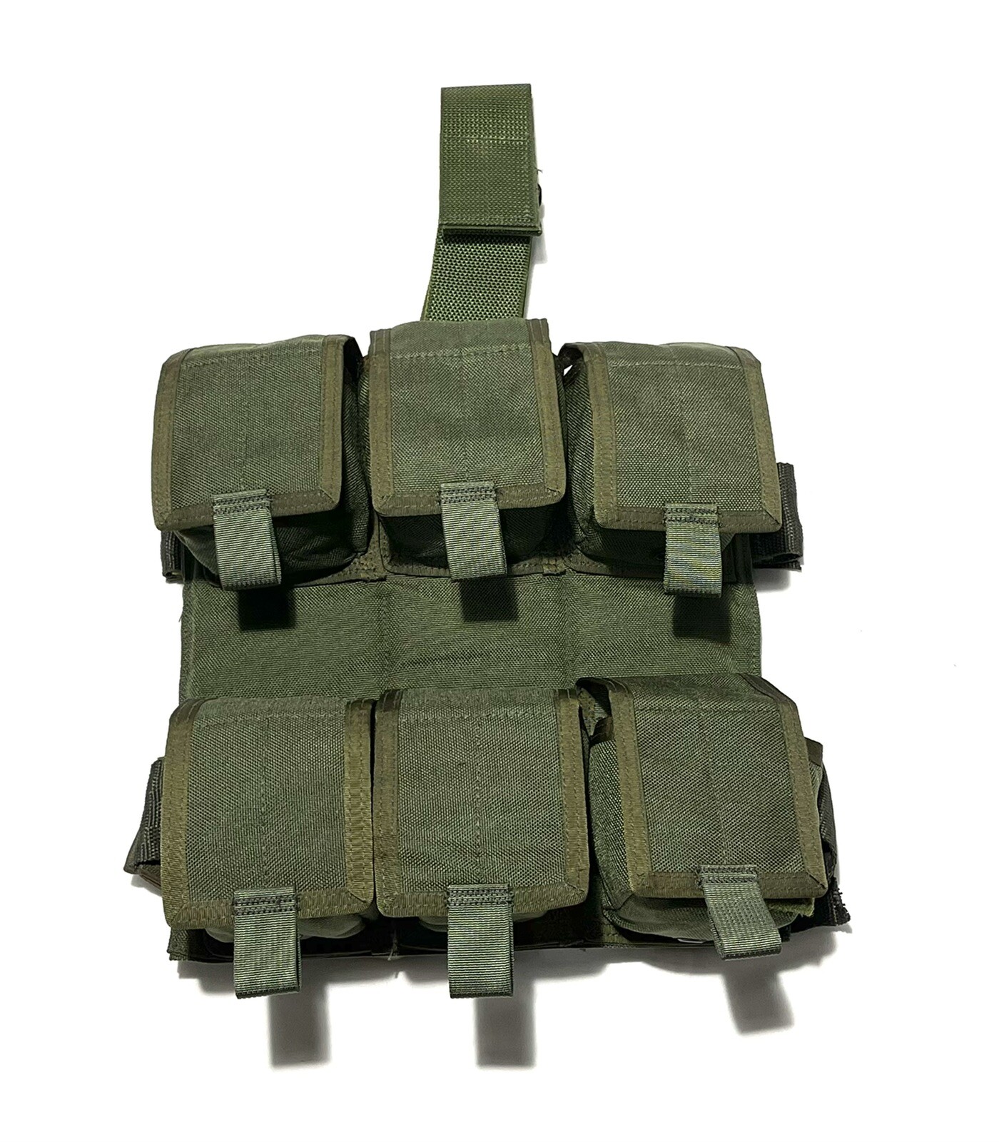 OLD GEN EAGLE INDUSTRIES TAN BUCKLE DROP-LEG PANEL 6 GRENADE POUCHES SEALs CAG