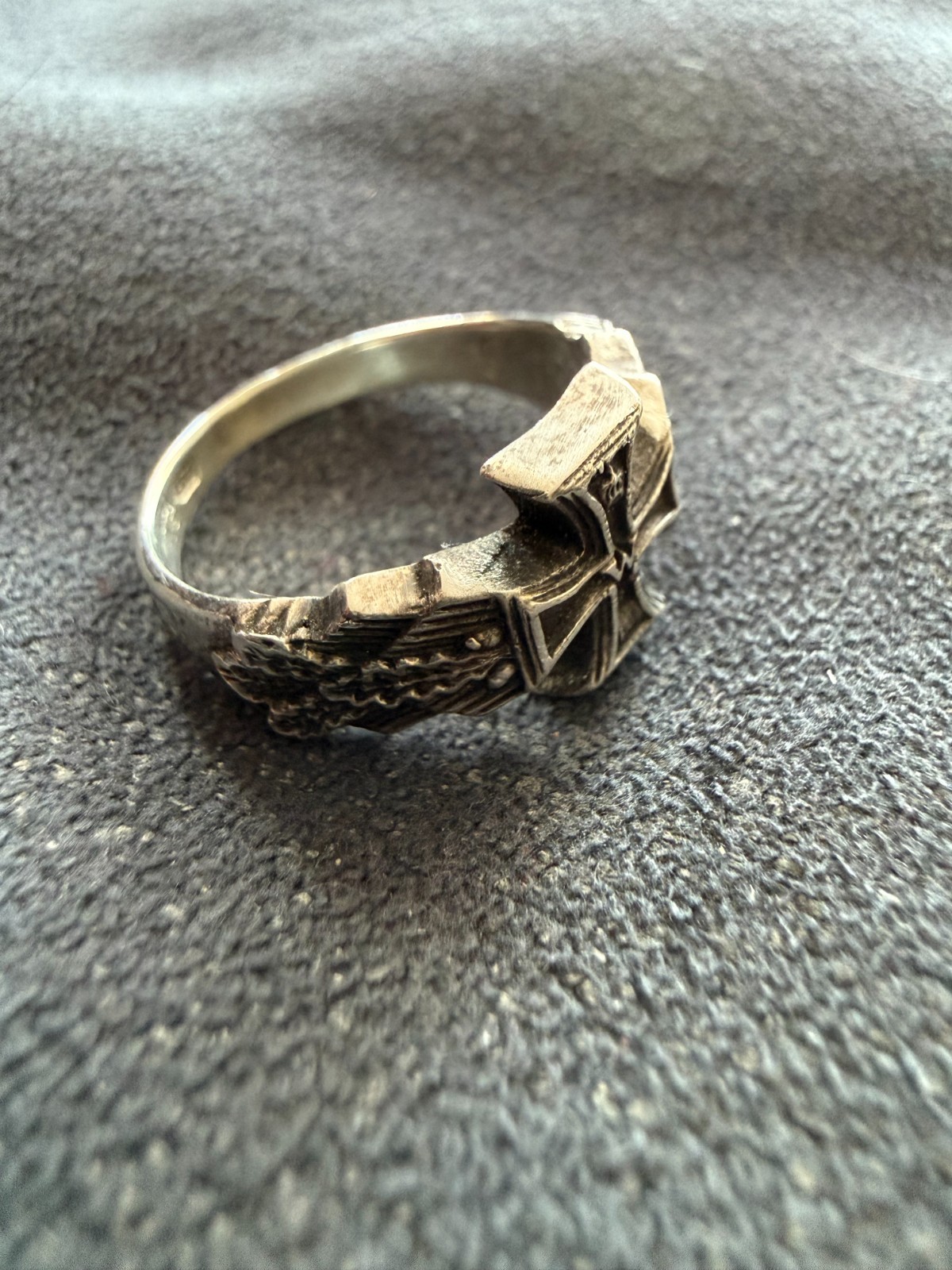 WW2. German silver ring. World War II.