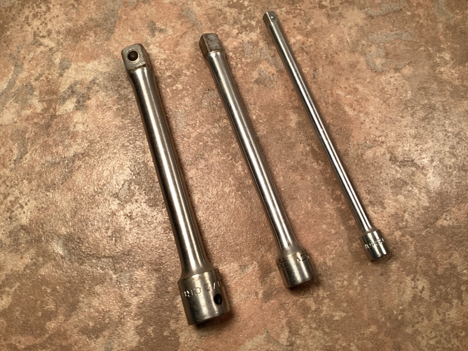 Vintage Craftsman Extension Bars Lot of 3 =V= Series  1/2", 3/8", 1/4" Drives 6"