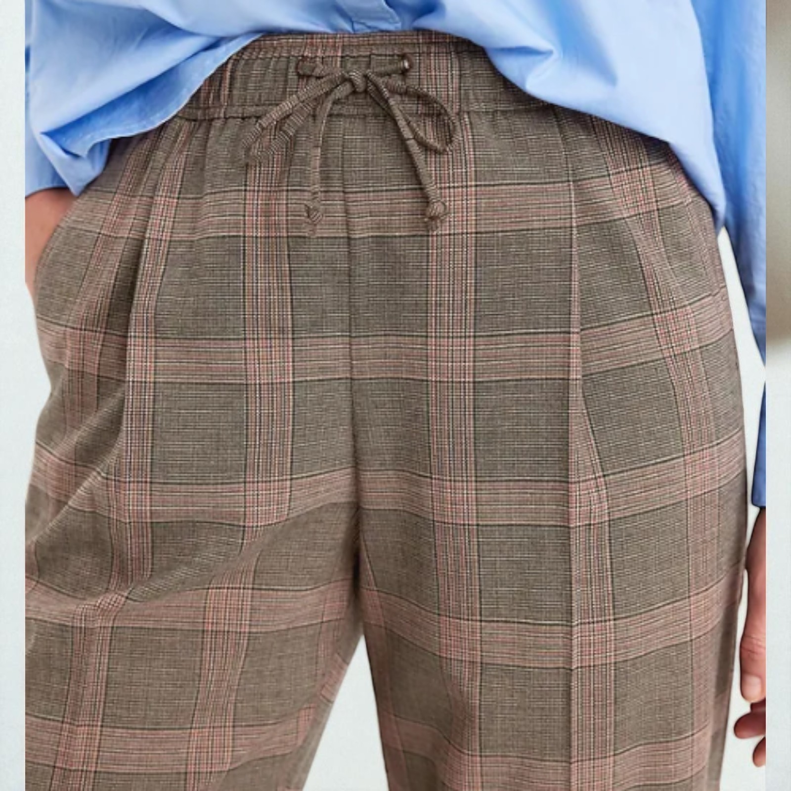 Old Navy High-Waisted Billie Straight Plaid Ankle Pants NWT #798037 XS to XXL