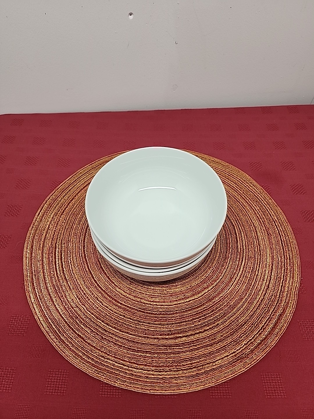 Fitz & Floyd Everyday White Coupe Soup/Cereal Bowls Set Of 3 6 ¼”