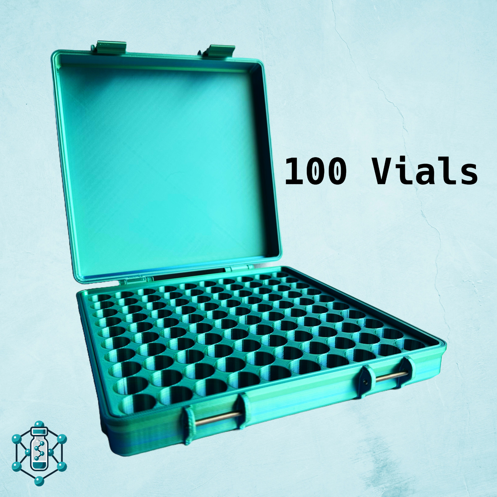 3ml Peptide Vial Storage Rack | Durable Organizer for GLP-1 & Peptide Protocols