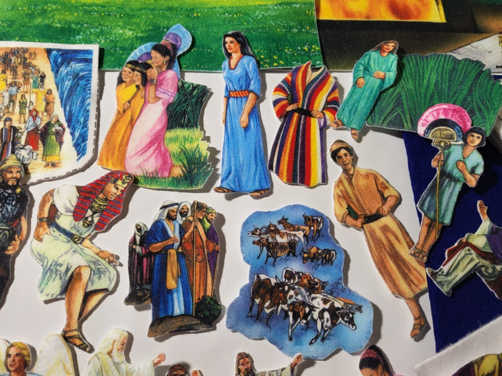 Betty Lukens 1987 Quiet Book Bible Felt Flannelgraph Lot Gently Used-incomplete