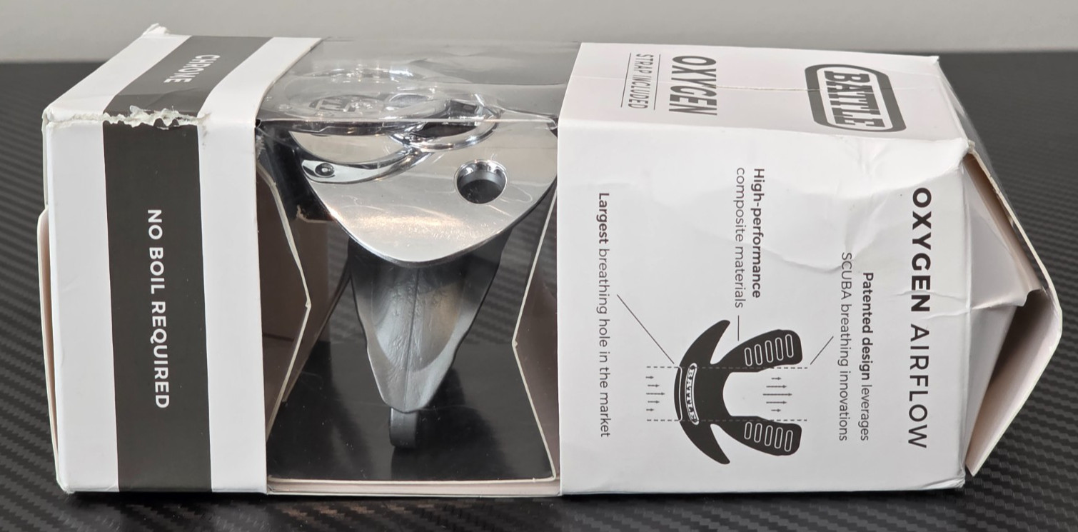 Battle Sports Chrome Binky Oxygen Football Mouthguard Max Airflow