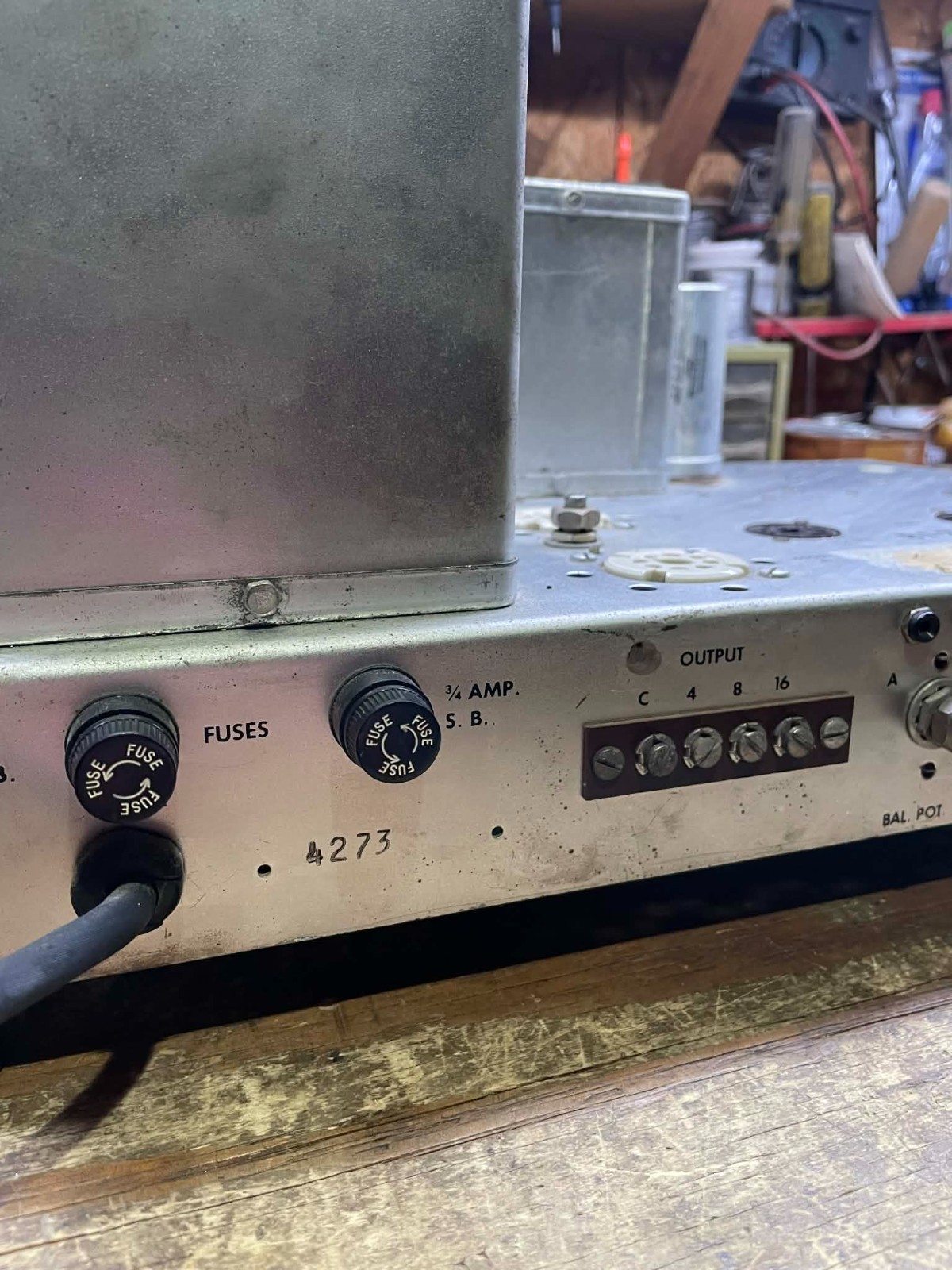 Vintage Allen Organ 75 Monoblock Tube Amplifier FOR PARTS RARE MAKE OFFER