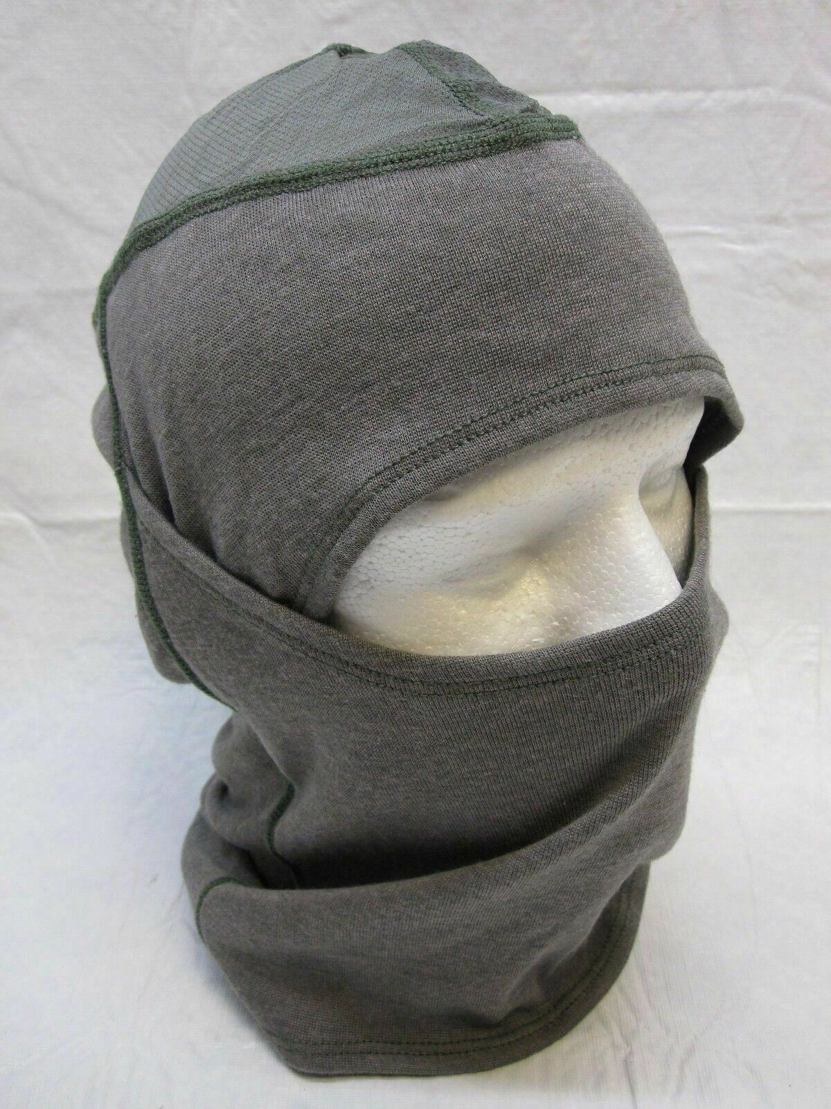 ARMY ELITE ISSUE US MILITARY GREY BALACLAVA FLASH-HOOD FIRE RESISTANT SKI MASK