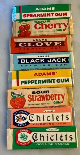 Vintage Gum Wrapper Lot 175+ Wrigley Adams Beech-Nut Lotte Chiclets Internationa