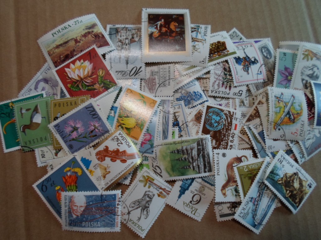 Collection lot 90 different stamps of Poland - all 1980's