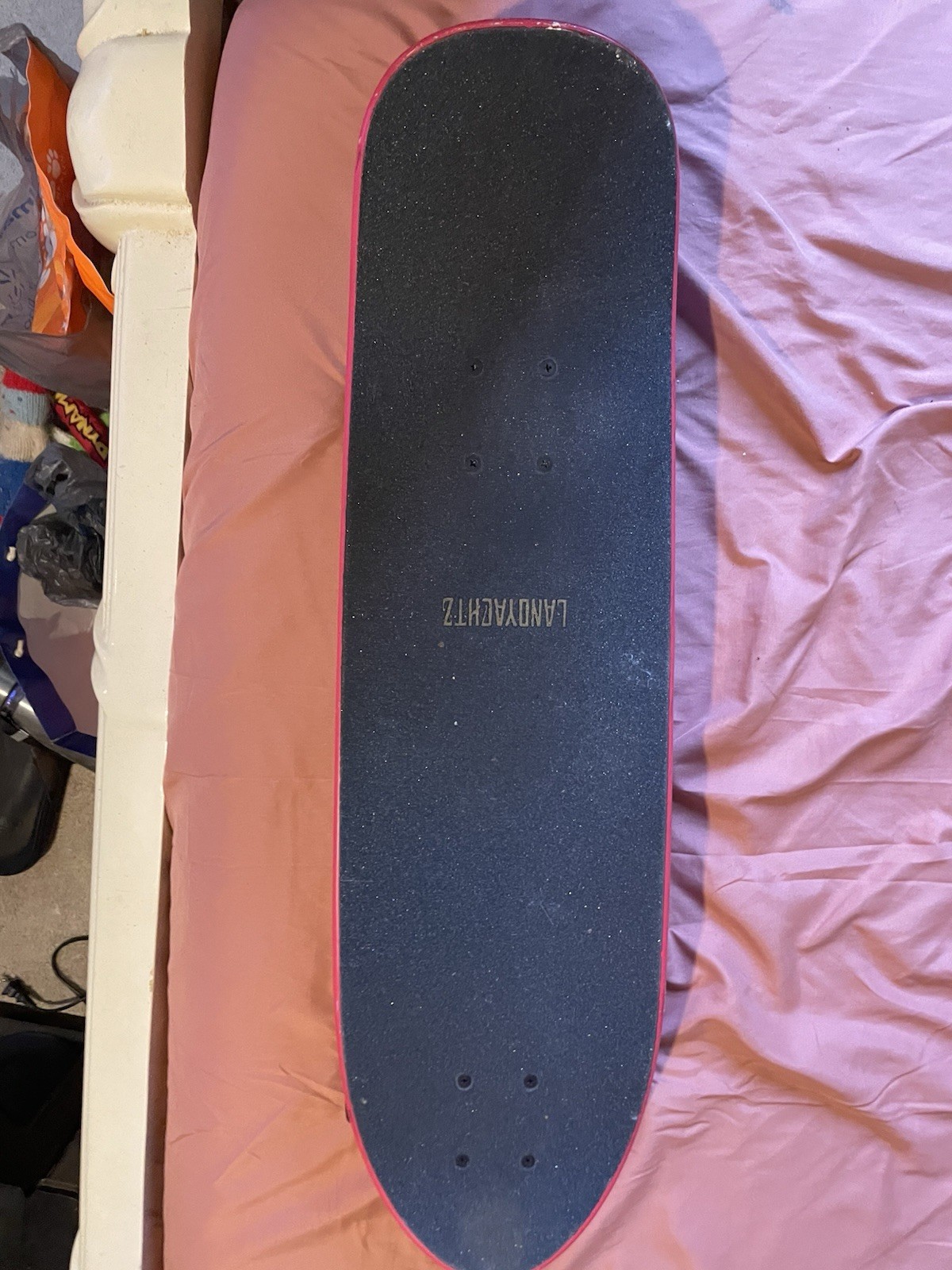 Landyachtz Longboard with Dragon Graphic, Hawgs Wheel Company 63mm 78A Wheels