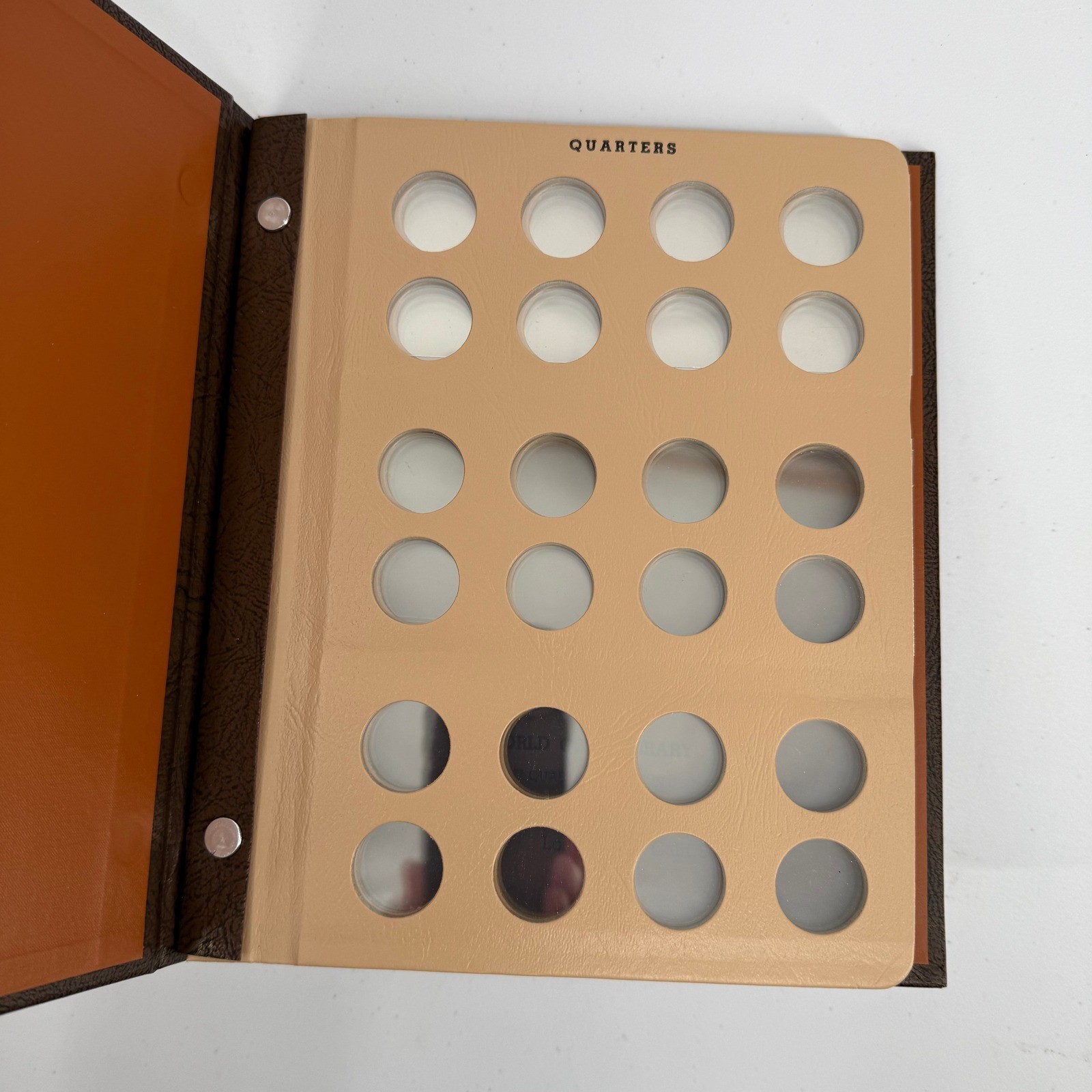 Dansco World Coin Library No 7137 Quarters Album Blank Plain 4 Pages 96 Coins