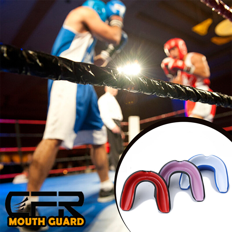 CFR Adults Boxing Mouth Guard Teeth Protector Mouthpiece MMA Sports With Case
