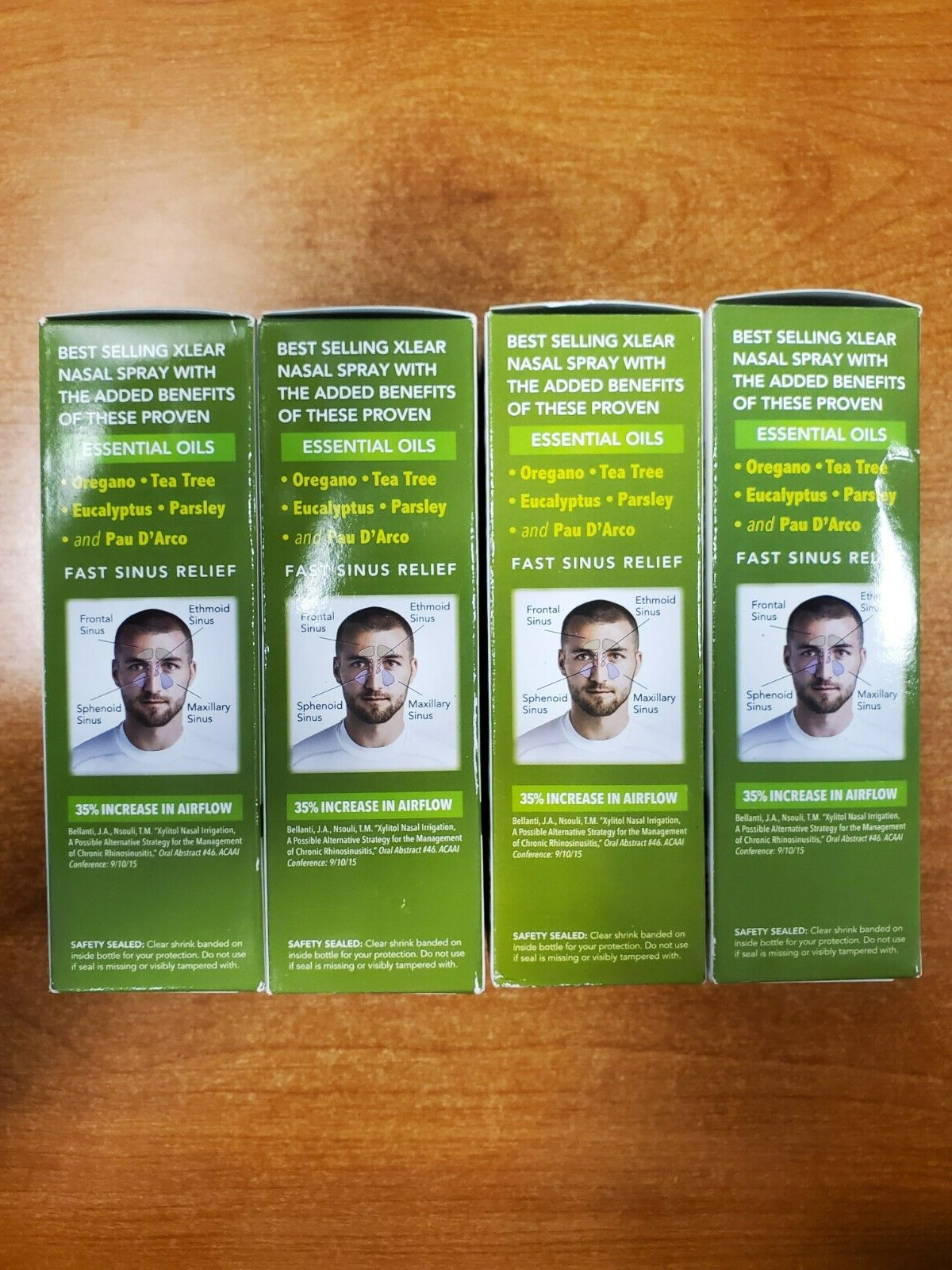 4 Pack: Xlear Rescue Nasal Spray w/ Xylitol All-Natural 1.5 oz. (Exp 5/25) F