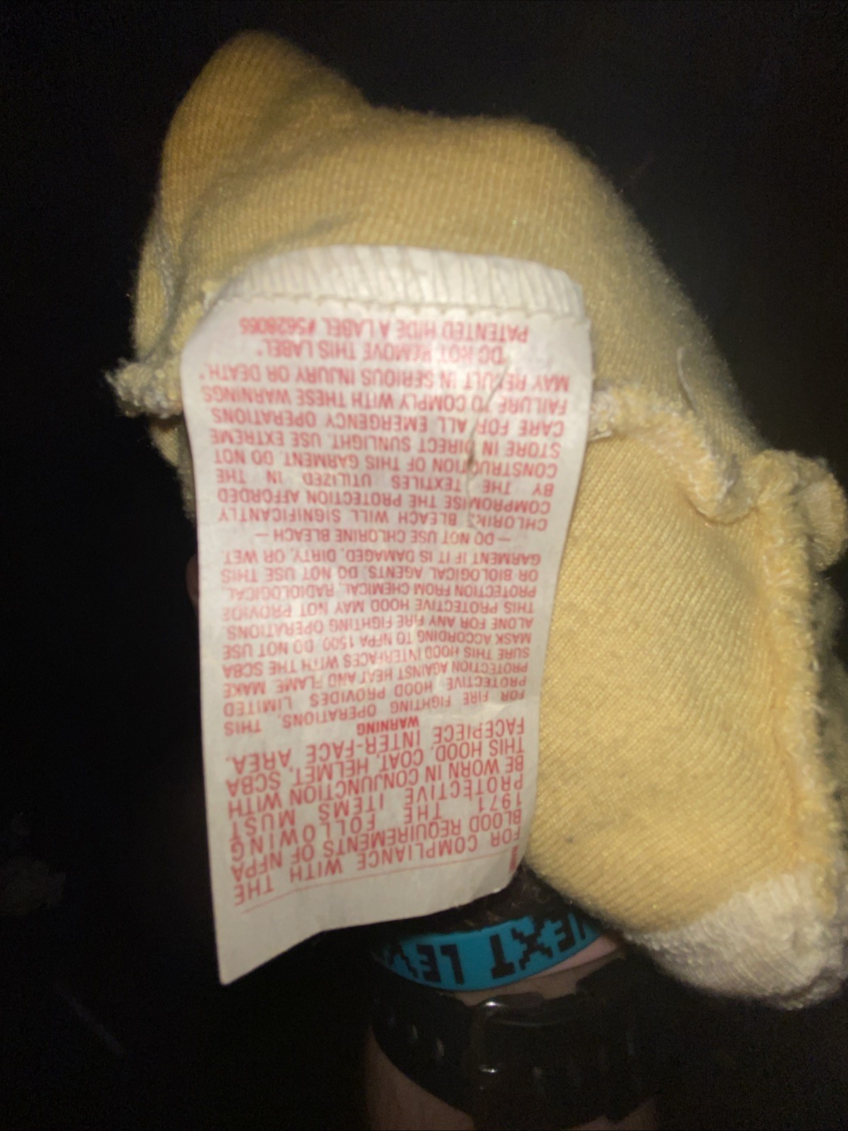 Firefighter Hood Majestic Apparel PAC II YELLOW Date 2000 Hardly Used